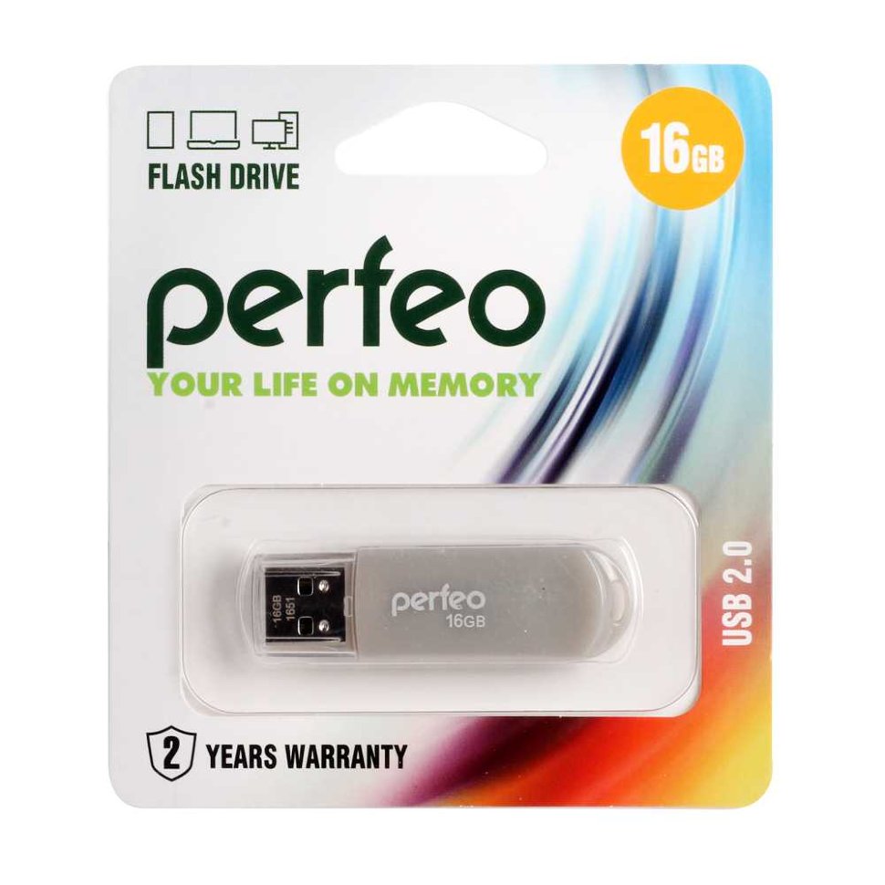 Perfeo USB 16GB C03 Gray