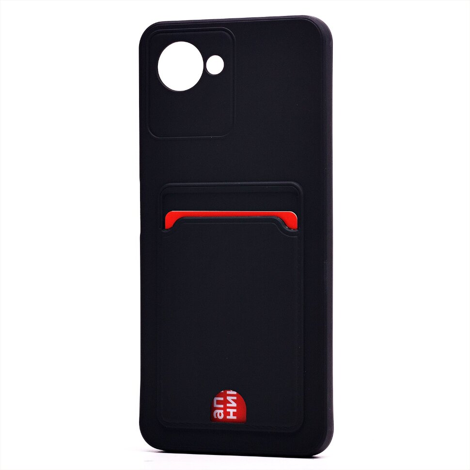 Накладка SC315 Realme C30 с визитницей (black)
