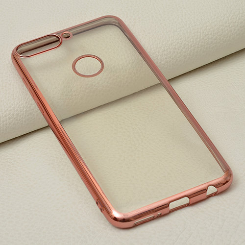Накладка силиконовая JUST Huawei Honor 7C Pro Hallsen розовый ободок
