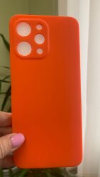 Накладка силиконовая SOFT TOUCH Xiaomi Redmi 12, оранжевая