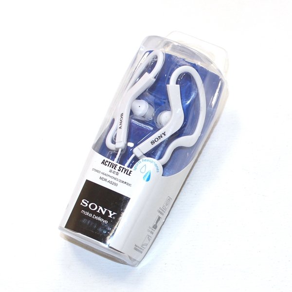 Гарнитура MP3 ReplicaSY MDR-AS200 sport с кнопкой ответа белая