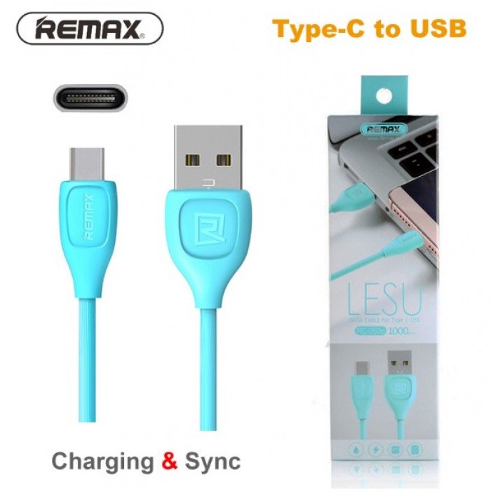 Кабель USB - Type-C REMAX Lesu RC-050a синий