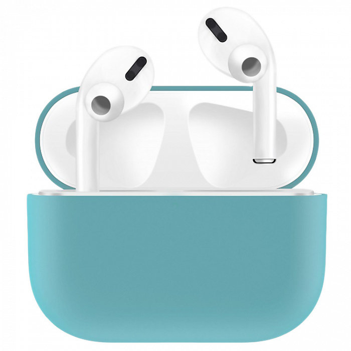 Чехол силиконовый для кейса AirPods Pro мята