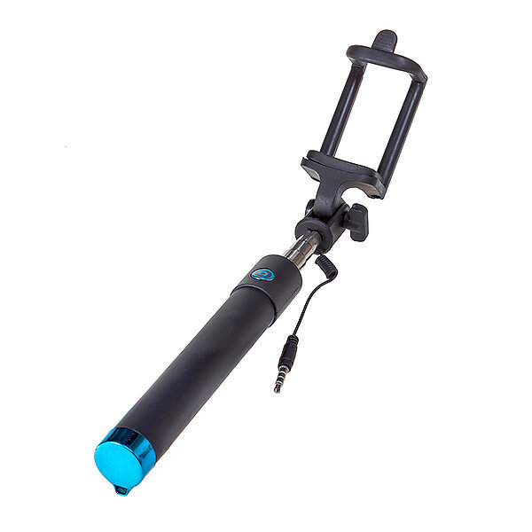 Селфи штатив Monopod Dispho 20-80 см черный с голубым колпачком