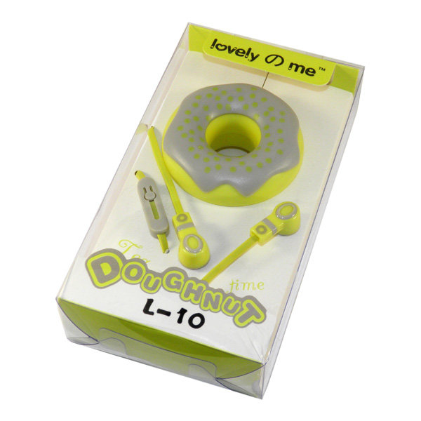 Гарнитура MP3 LOVE ME L-10 с кнопкой ответа желтая