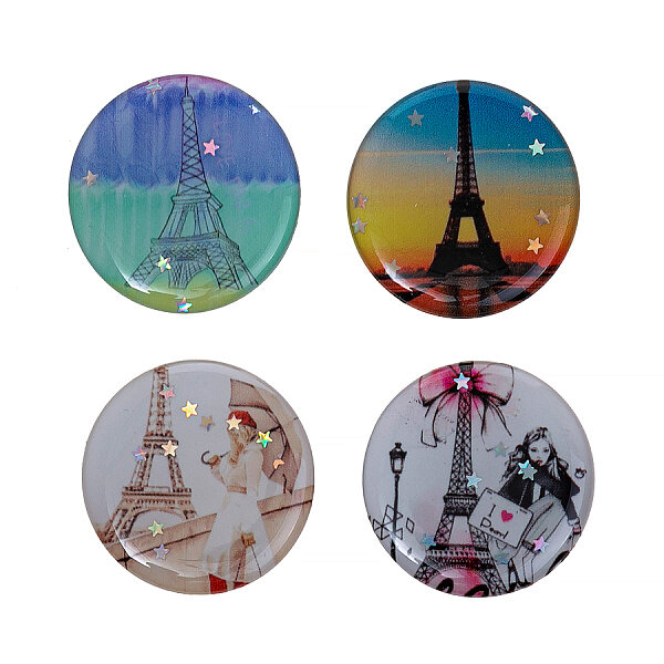 Держатель для телефона POPSOCKETS лаковый Эйфелева башня с блестками