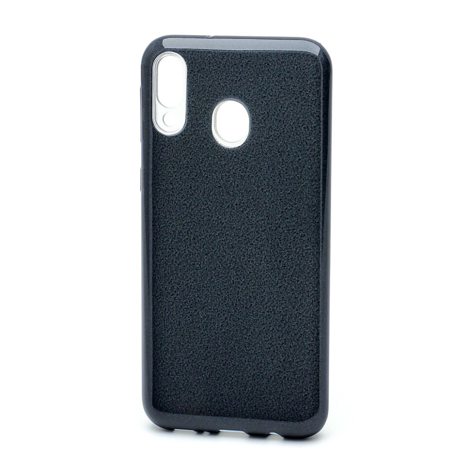 Накладка SC097 БЛЕСТКИ 3в1 Samsung A107 Galaxy A10s (black)