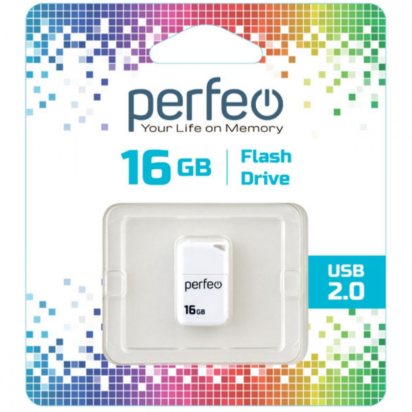 Perfeo USB 16GB M03 White