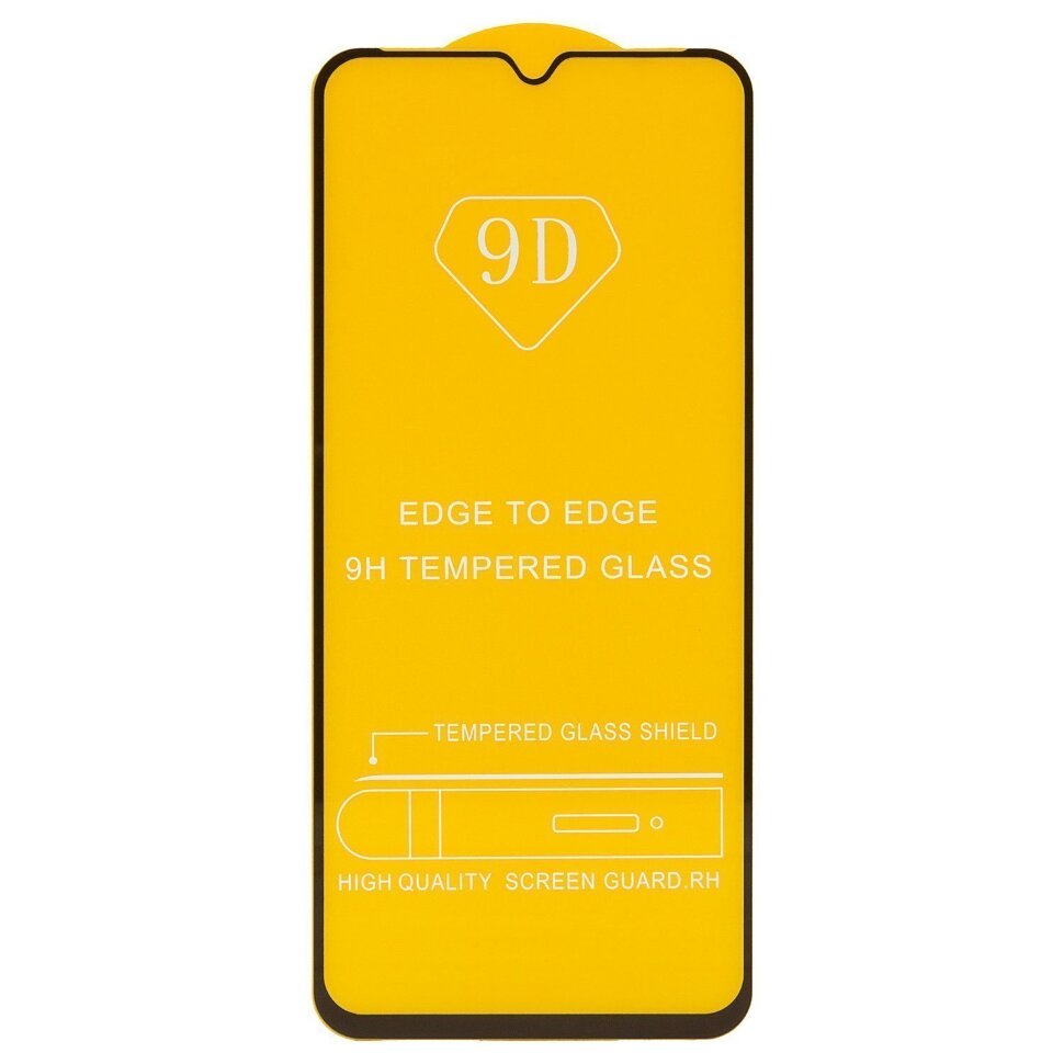 Стекло 9D "Full glue" для Tecno POP 5 LTE, тех.упаковка (желтая подложка)