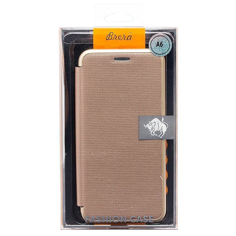 Чехол-книга Brera Like Me (Top-Fashion) для Samsung A600 Galaxy A6 2018 золото
