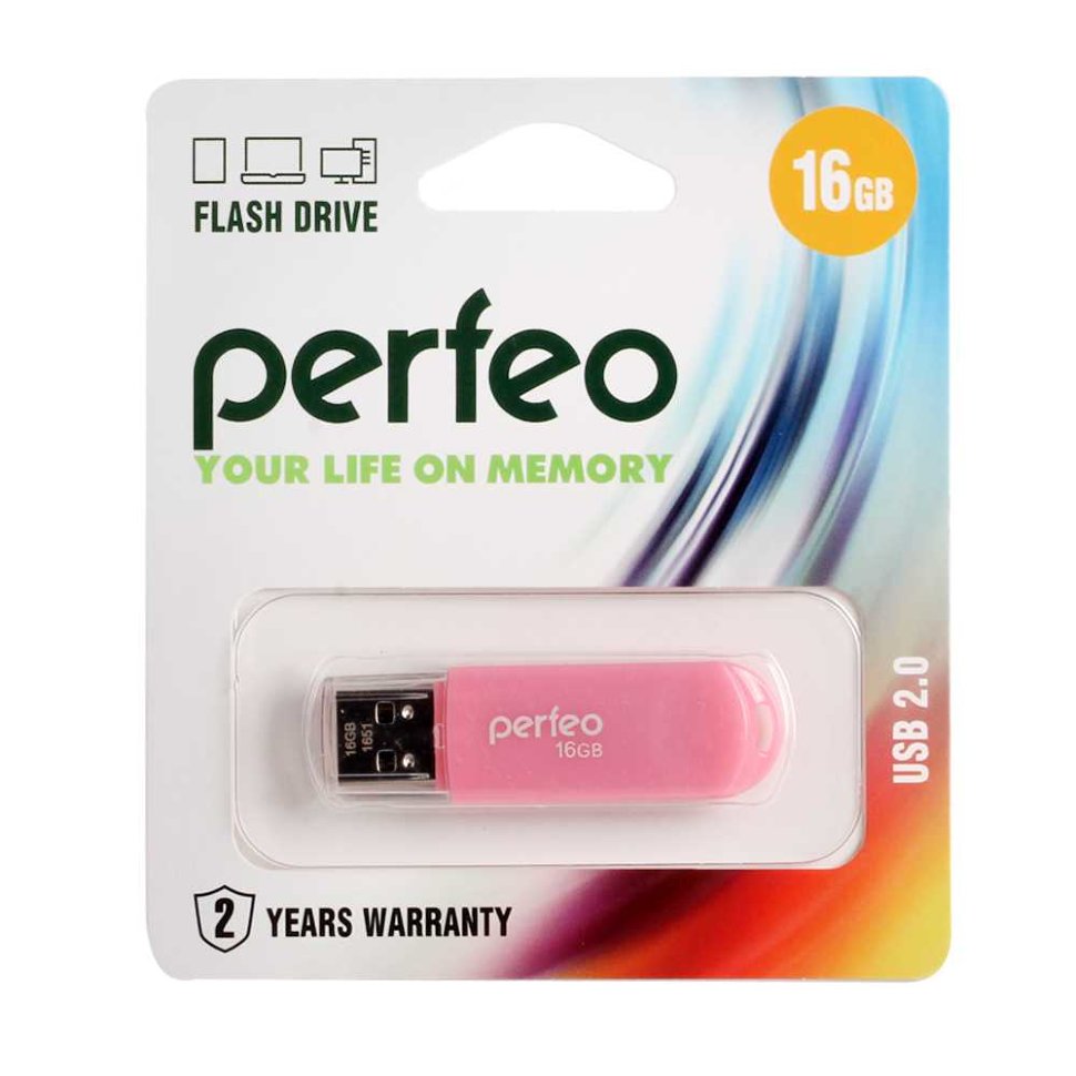 Perfeo USB 16GB C03 Pink
