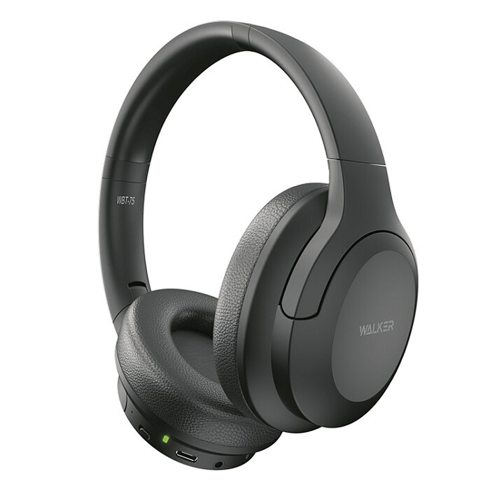 Наушники WALKER Bluetooth полноразмерные WBT-75 черные