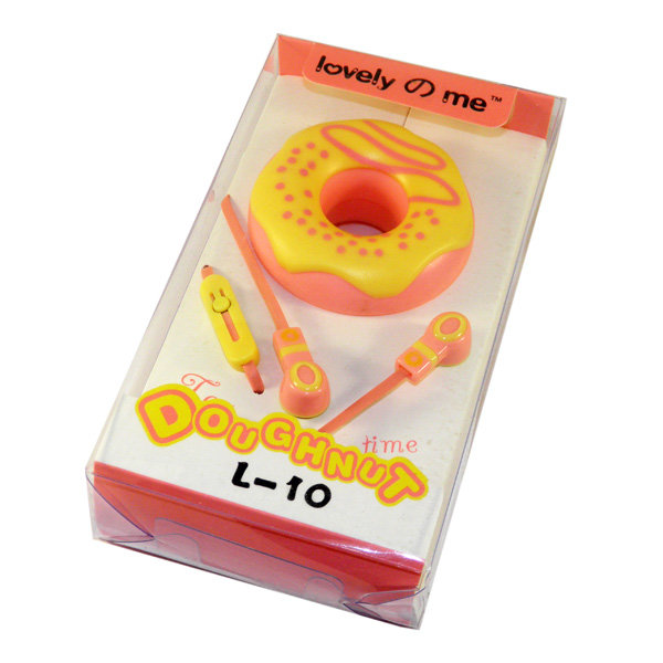 Гарнитура MP3 LOVE ME L-10 с кнопкой ответа розовая