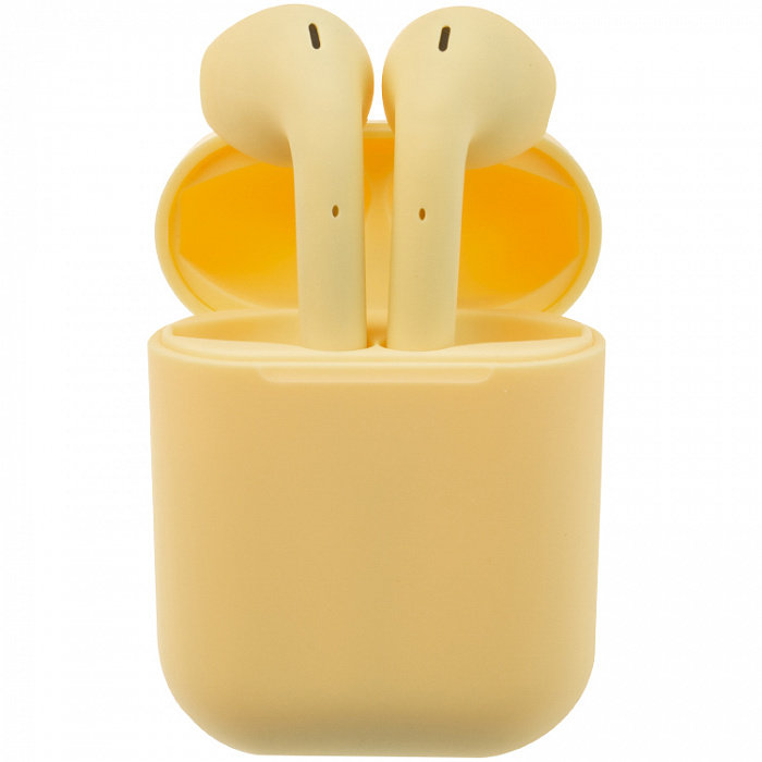 Наушники BLUETOOTH inPods12, сенсорные, всплывающее окно, желтые