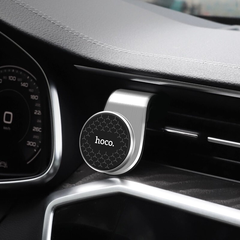 Держатель автомобильный Hoco CA59 Victory air outlet magnetic, серебро