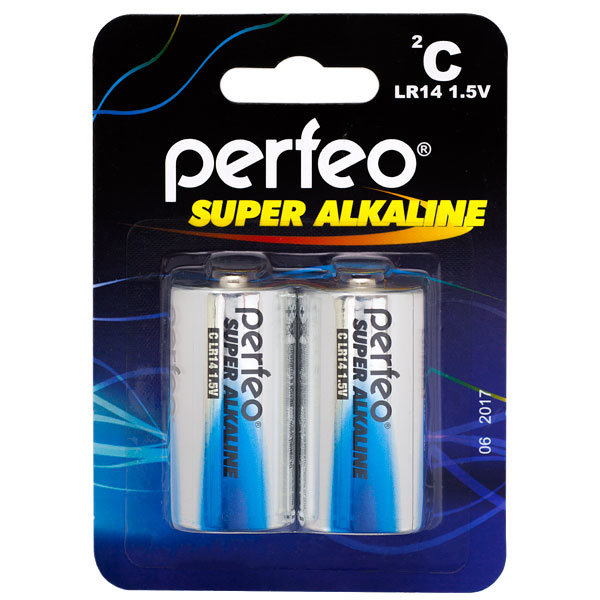 Perfeo LR14/2BL Super Alkaline