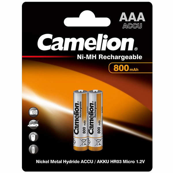 Аккумулятор Camelion AAA Ni-MH 800mAh/2BL