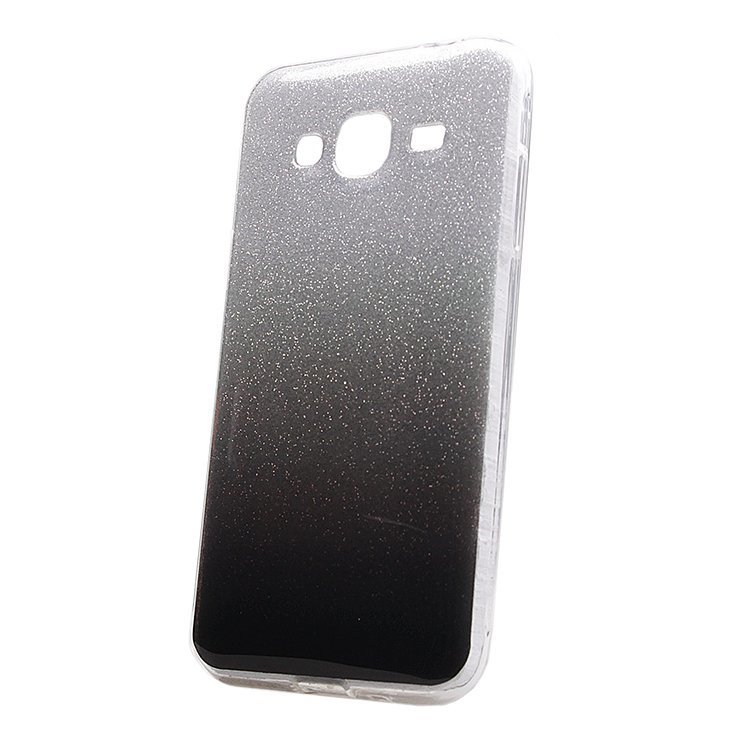 Накладка силиконовая Glamour Samsung J320 Galaxy J3 2016 black/silver