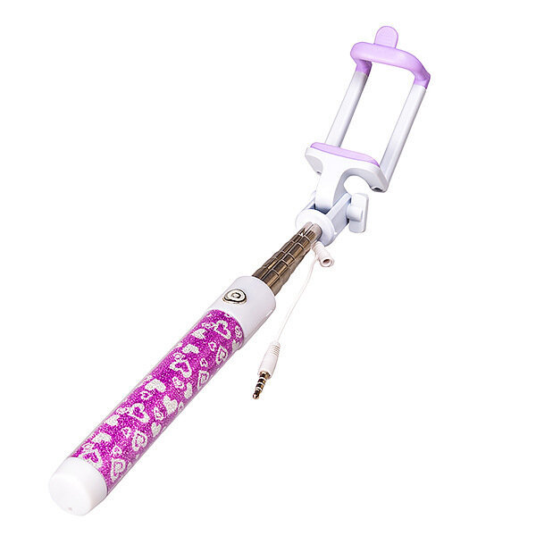 Селфи штатив Monopod Блестки сердечки