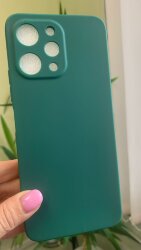 Накладка силиконовая SOFT TOUCH Xiaomi Redmi 12, темно-зеленая