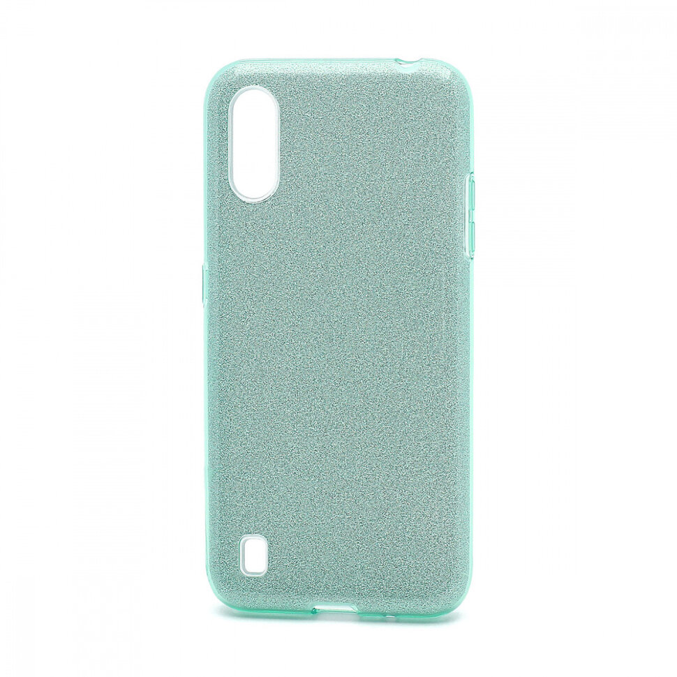 Накладка SC097 БЛЕСТКИ 3в1 Samsung A01 (green)