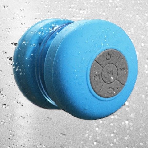 Колонка Bluetooth BTS-06 влагозащищенная синяя
