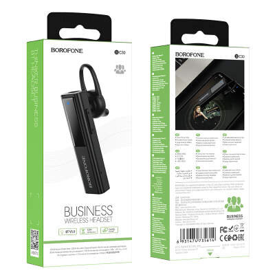 BLUETOOTH-гарнитура BOROFONE BC30 Thinker, черная