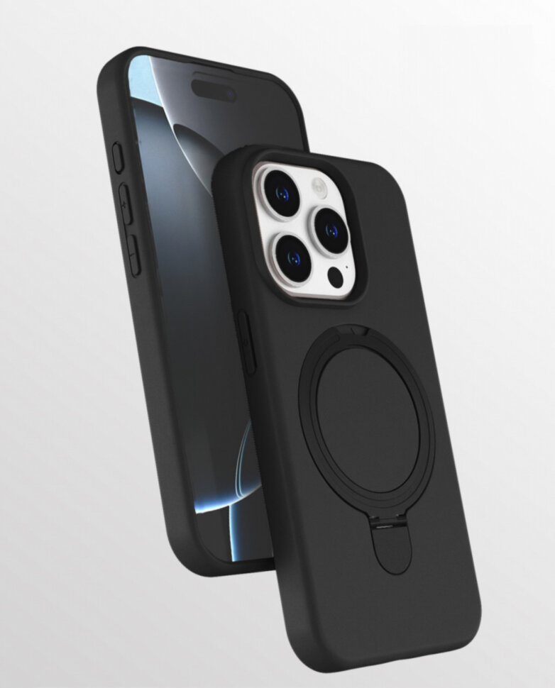 Силикон Revole Mix&Ring для Apple iPhone 17 PRO (6.3) черный