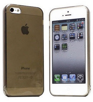 Накладка силиконовая ZERO IPhone 4 прозрачная черная