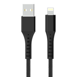 USB кабель на iPhone 5 WALKER C780, черный 3.1A
