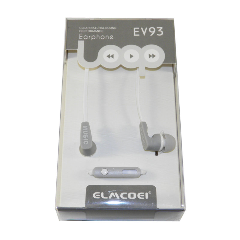 Гарнитура MP3 Elmcoei EV93 с кнопкой ответа белая
