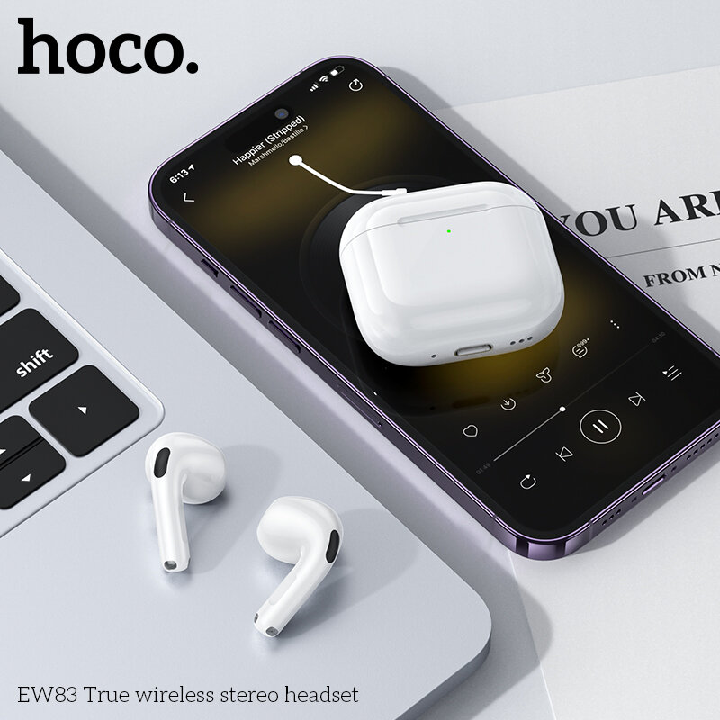 Наушники Bluetooth HOCO EW83 True TWS, белые