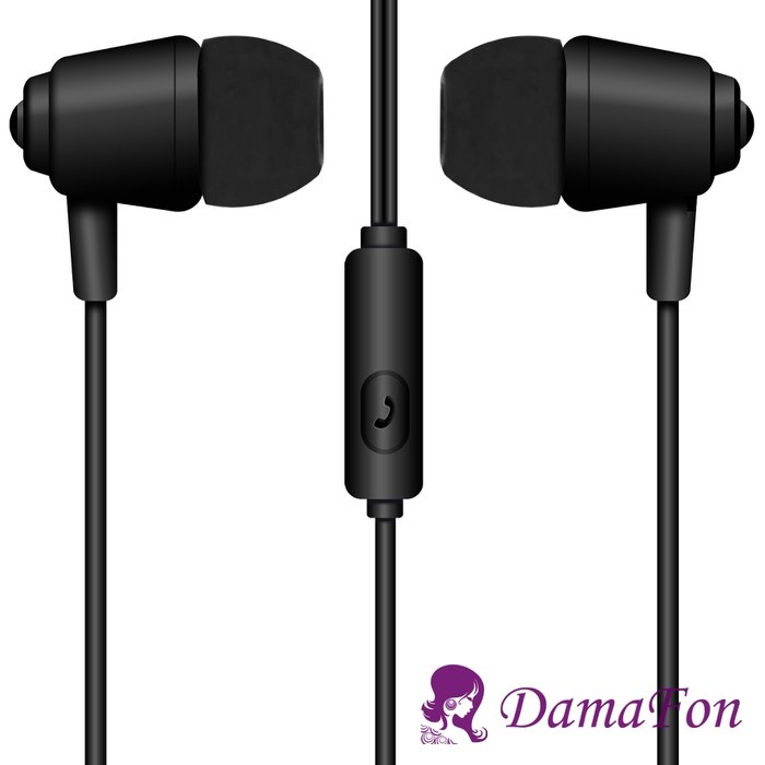 Гарнитура MP3 Krutoff HF-P1 черная (пакет)