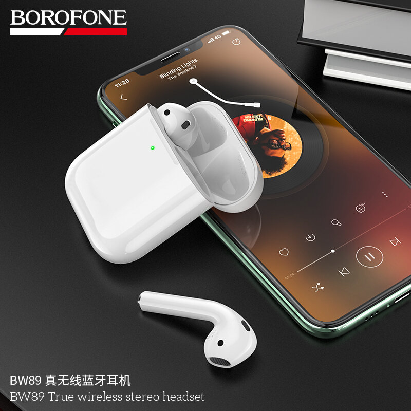 Наушники Bluetooth BOROFONE BW89 True TWS, белые