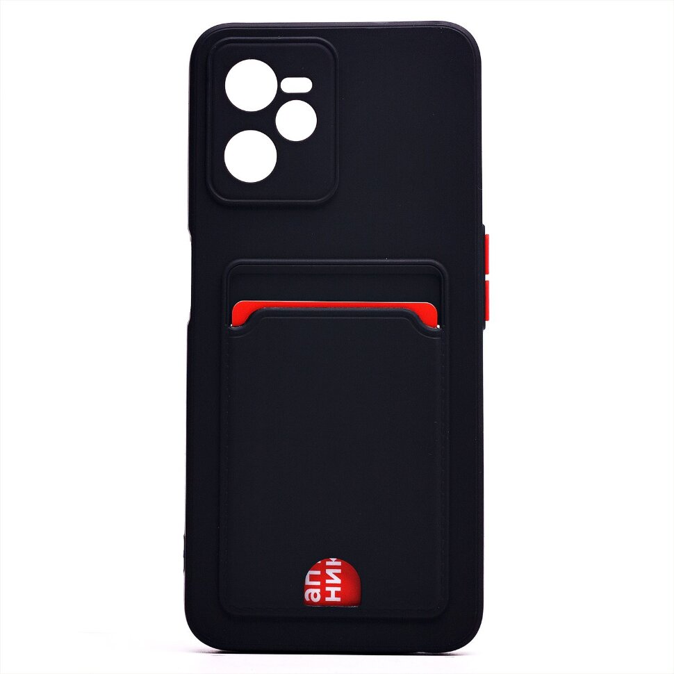 Накладка SC315 Realme C35 с визитницей (black)