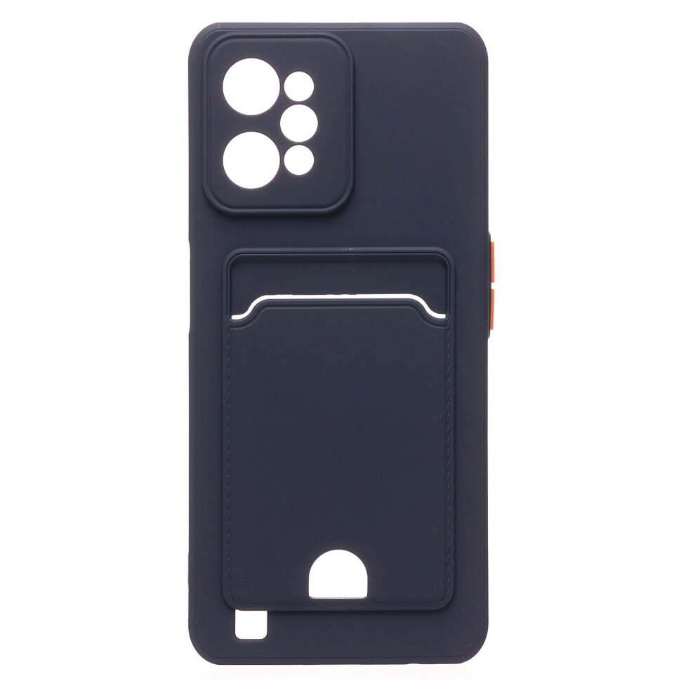 Накладка SC315 Realme C31 с визитницей (dark blue)