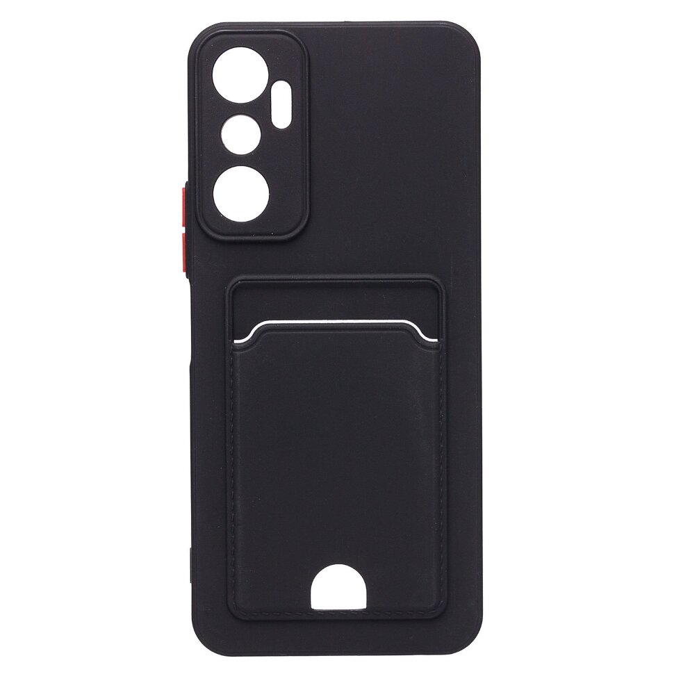 Накладка SC315 Infinix HOT 20 4G с визитницей (black)