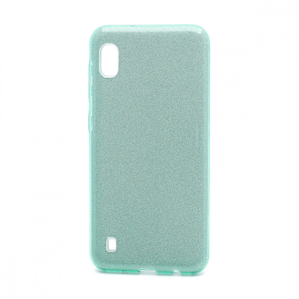 Накладка SC097 БЛЕСТКИ 3в1 Samsung A105 Galaxy A10 (green)