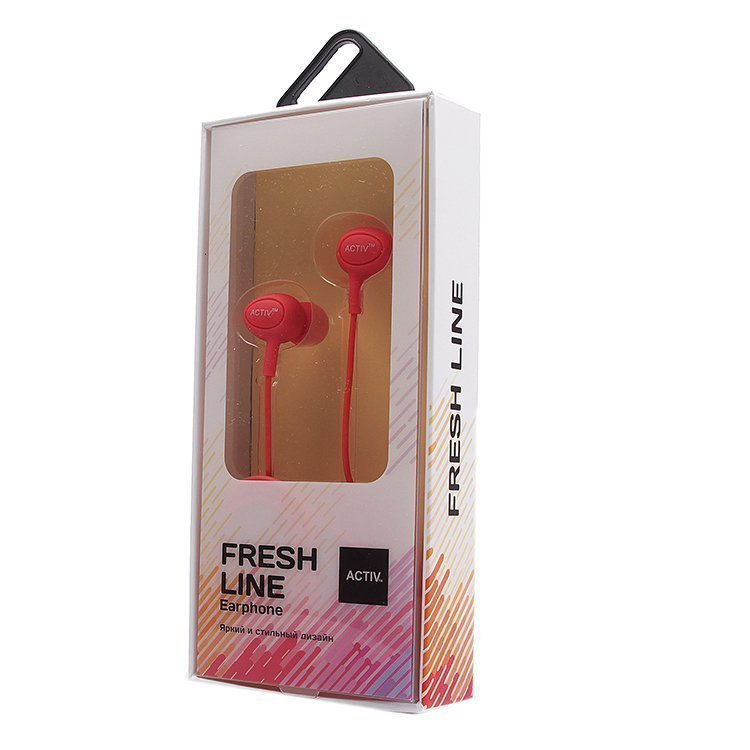 Наушники MP3 Activ AH103 Fresh Line красные
