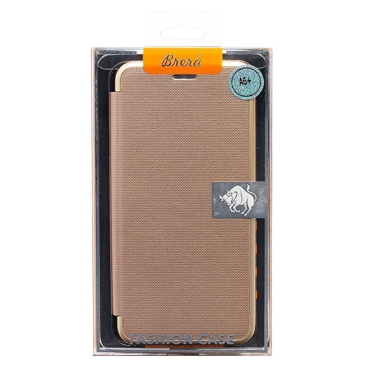 Чехол-книга Brera Like Me (Top-Fashion) для Samsung A605 Galaxy A6 Plus 2018 золото