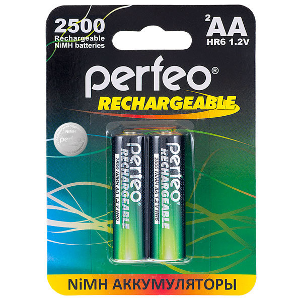 Perfeo AA 2500mAh/2BL Аккумулятор
