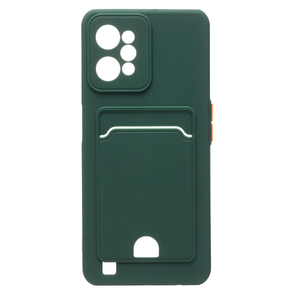 Накладка SC315 Realme C31 с визитницей (dark green)