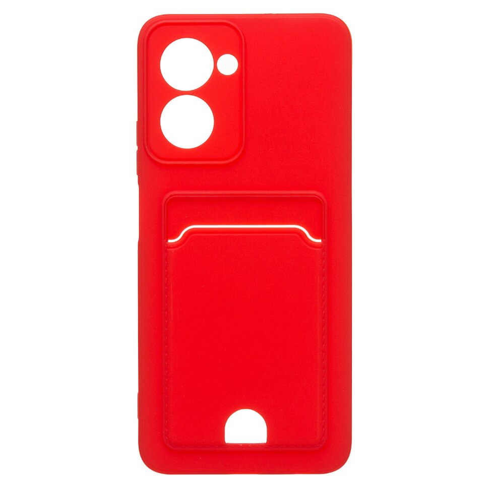 Накладка SC315 Realme C33 с визитницей (red)