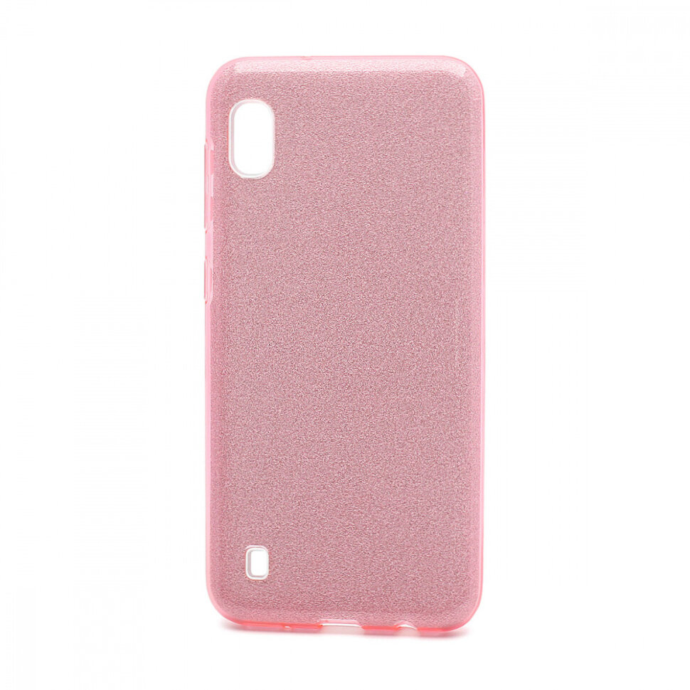 Накладка SC097 БЛЕСТКИ 3в1 Samsung A105 Galaxy A10 (pink)