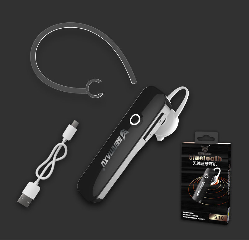 BLUETOOTH-гарнитура SENMAXU S10 черная