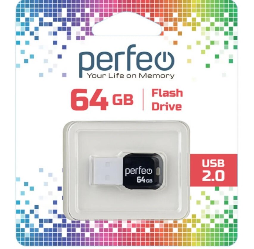 Perfeo USB 64GB M02 Black/red