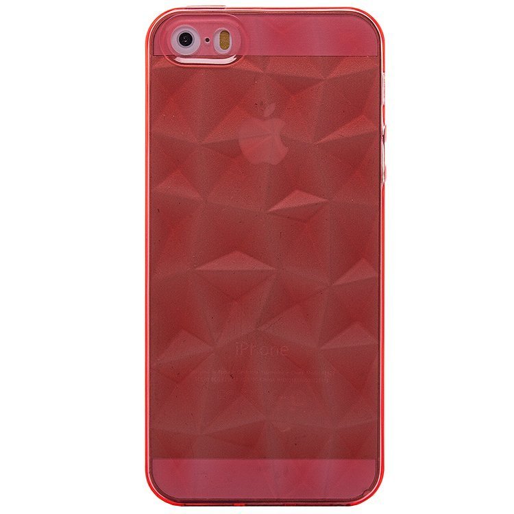 Накладка SC073 Призма прозрачная iPhone 5 красная