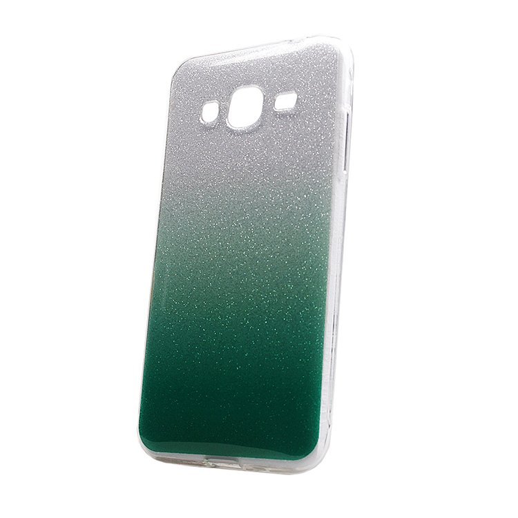 Накладка силиконовая Glamour Samsung J320 Galaxy J3 2016 green/silver