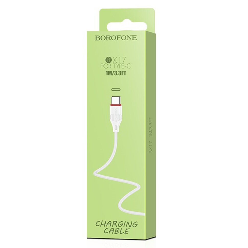 Кабель USB - Type-C Borofone BX17 Enjoy 1M белый