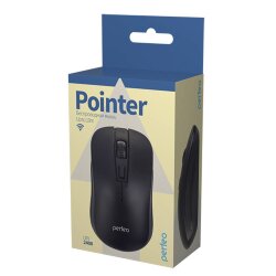 Мышь беспроводная Perfeo POINTER, 4 кнопки, DPI 800-2400, черная